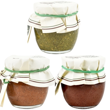 Mini pesto og tapenade blanding